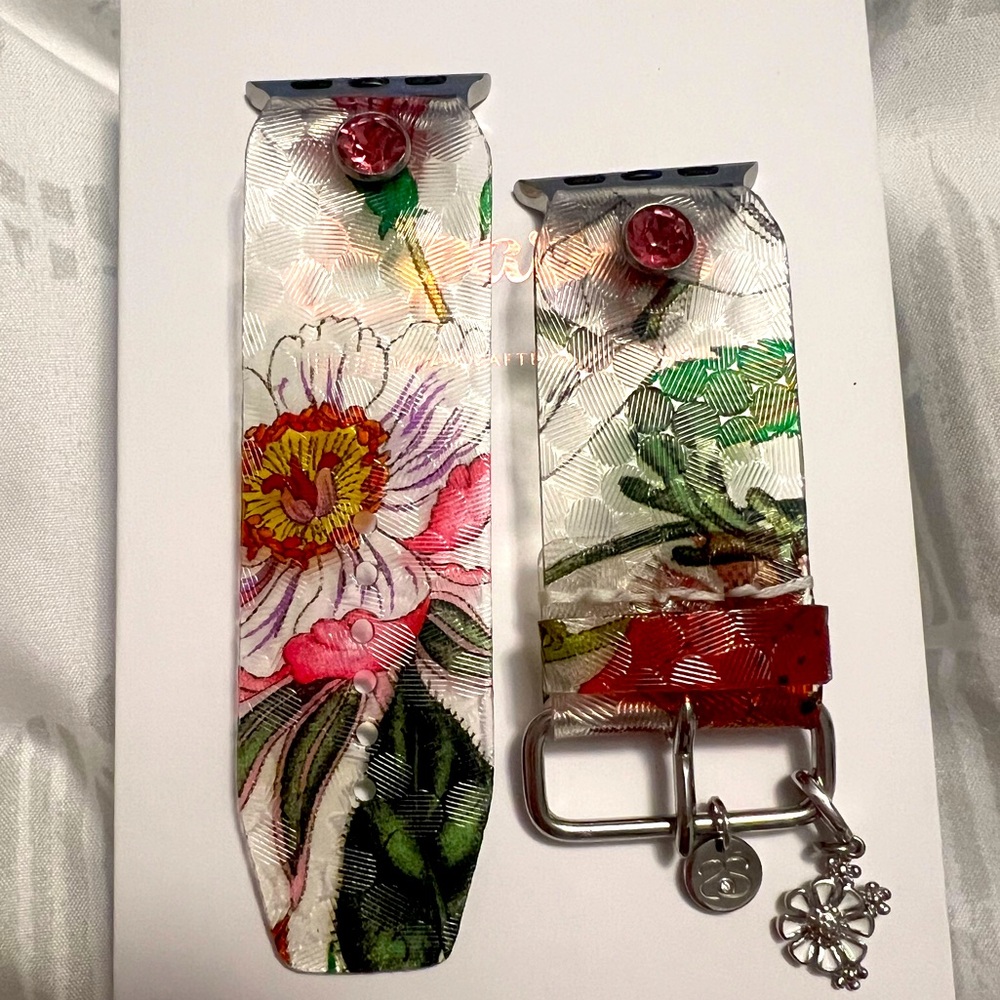 Spark*l Crystal Gucci Floral Waterproof Watchband